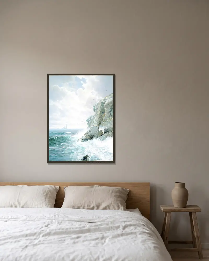 Purgatory Cliff von William Trost Richards gerahmt an einer Wand