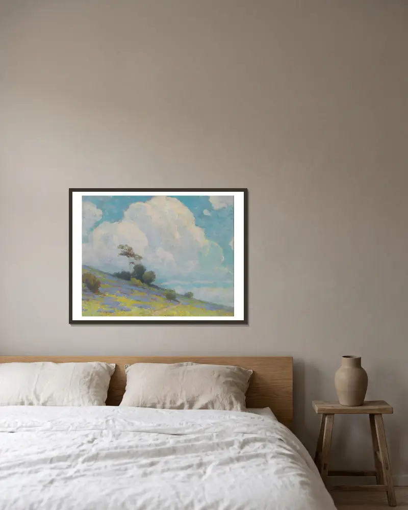 Landschaft, 1925 – Nr. 1 von Ľudovít Čordák gerahmt an einer Wand