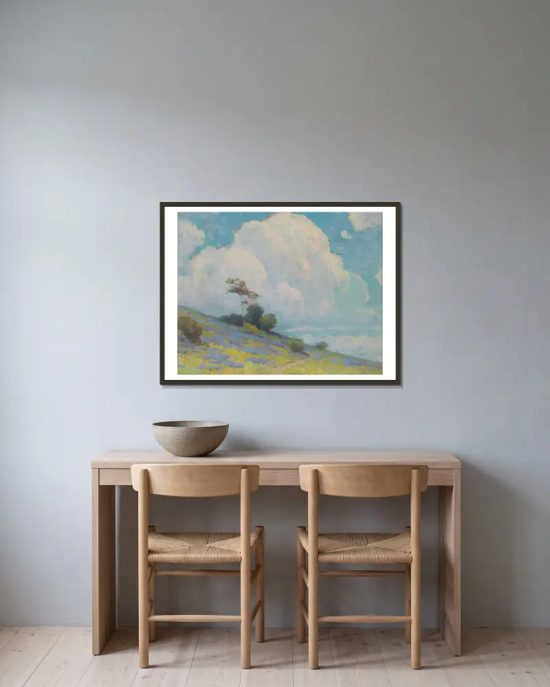 Landschaft, 1925 – Nr. 1 von Ľudovít Čordák gerahmt an einer Wand