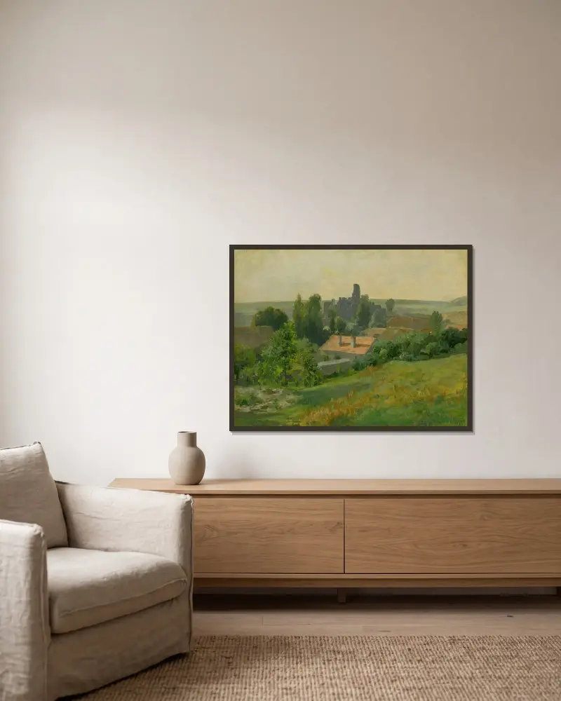 Okoř Castle von Ľudovít Čordák gerahmt an einer Wand