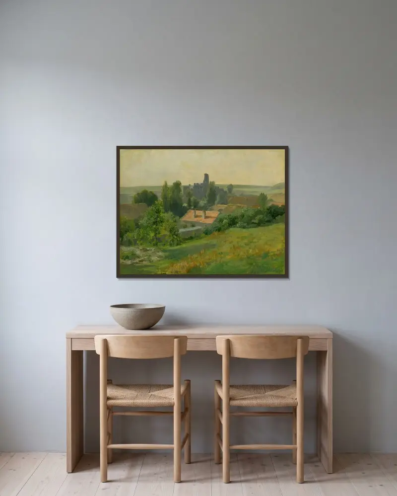 Okoř Castle von Ľudovít Čordák gerahmt an einer Wand