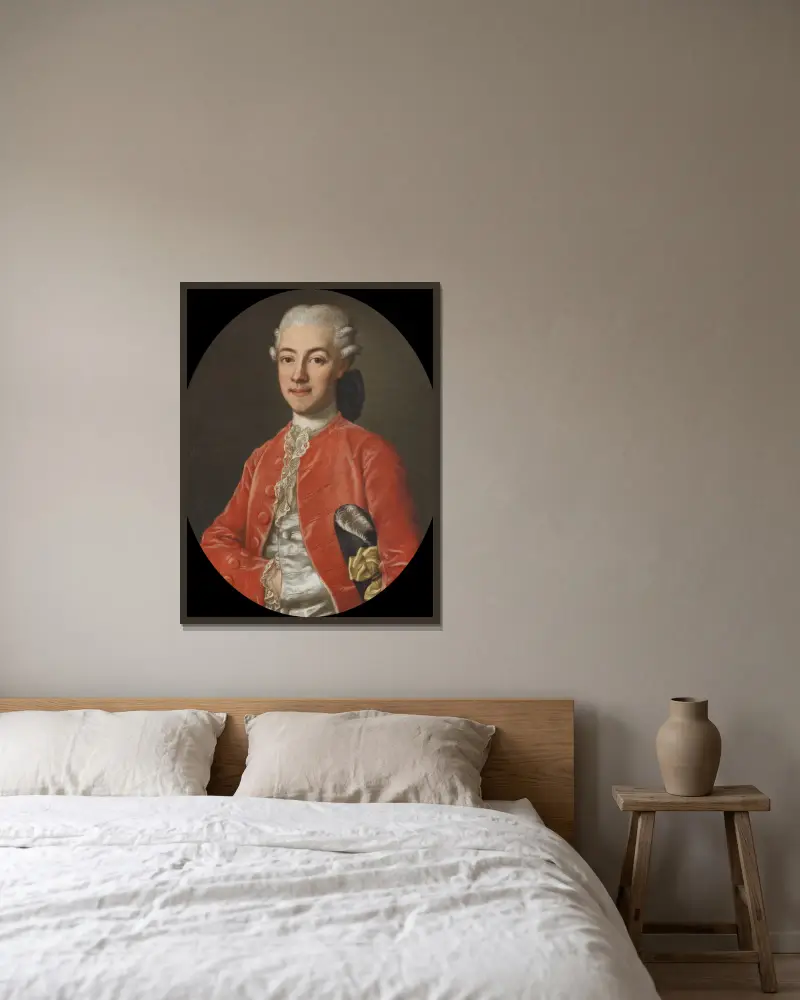 Gustav Adolf Reuterholm, 1756-1813, 1756 – nr 2 av Ulrika Pasch inramad på en vägg