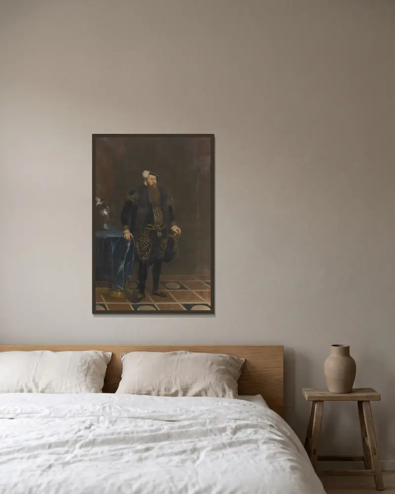 Gustav I, 1496–1560, Sveriges konung av Ulrika Pasch inramad på en vägg