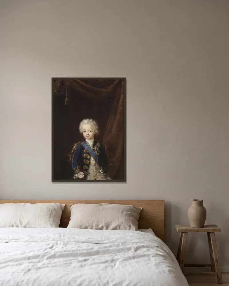 Gustav III. (1746–1792), König von Schweden von Ulrika Pasch gerahmt an einer Wand