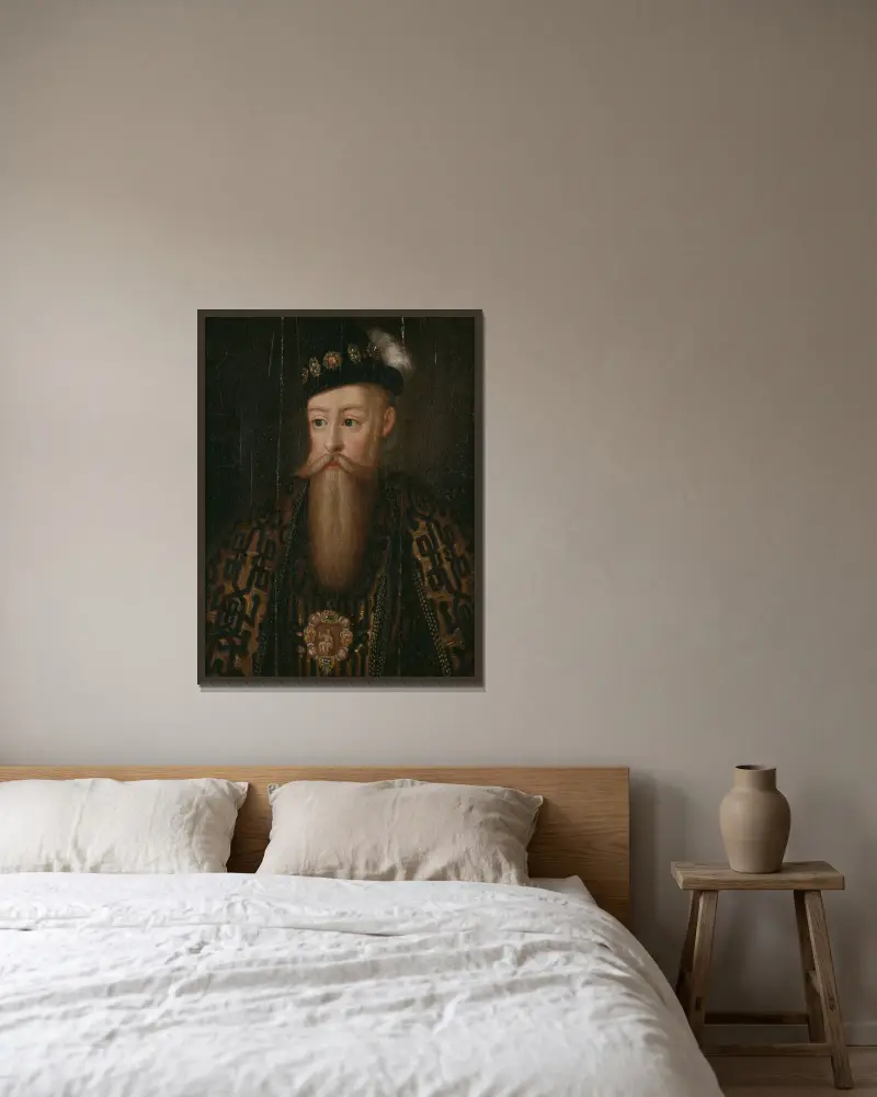 Jan III (1537–1592), król Szwecji, Ulrika Pasch w ramie na ścianie