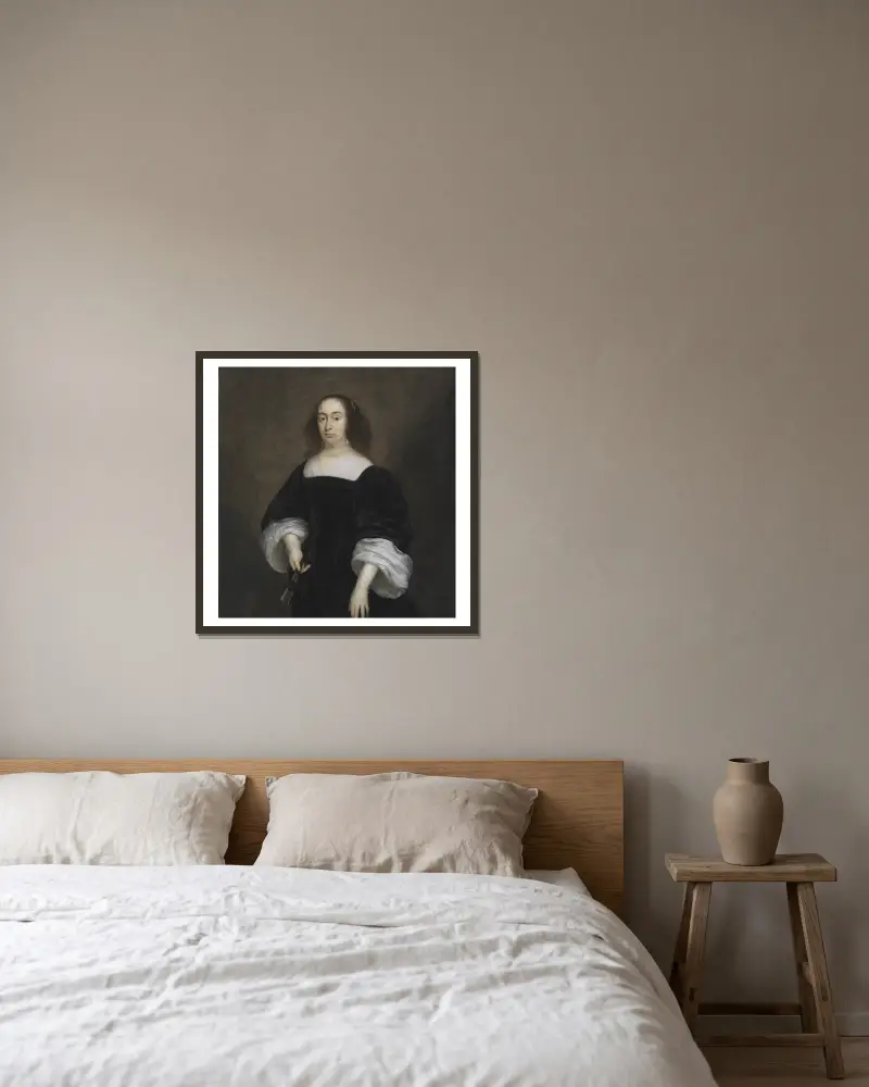 Elisabeth Vivien von Cornelis Jonson van Ceulen gerahmt an einer Wand