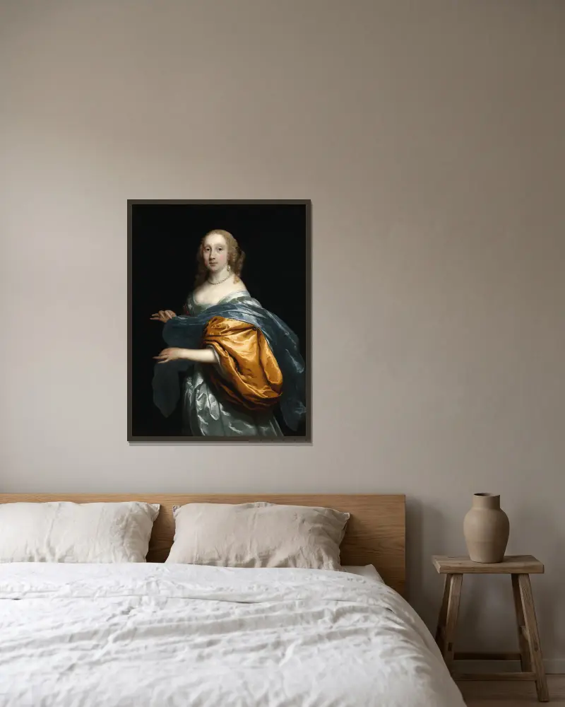 Madame Tulp, Cornelis Jonson van Ceulen v rámu na stěně