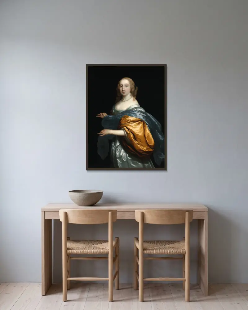 Madame Tulp, Cornelis Jonson van Ceulen v rámu na stěně