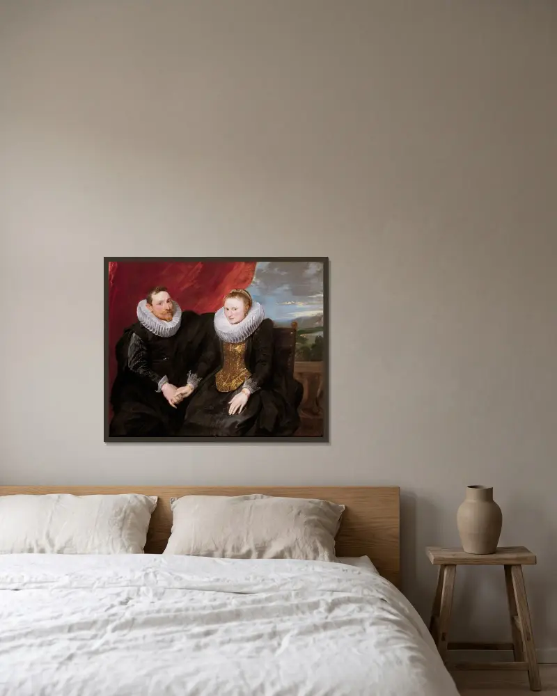 Manželé, Anthony van Dyck v rámu na stěně