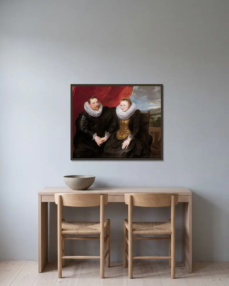 Manželé, Anthony van Dyck v rámu na stěně