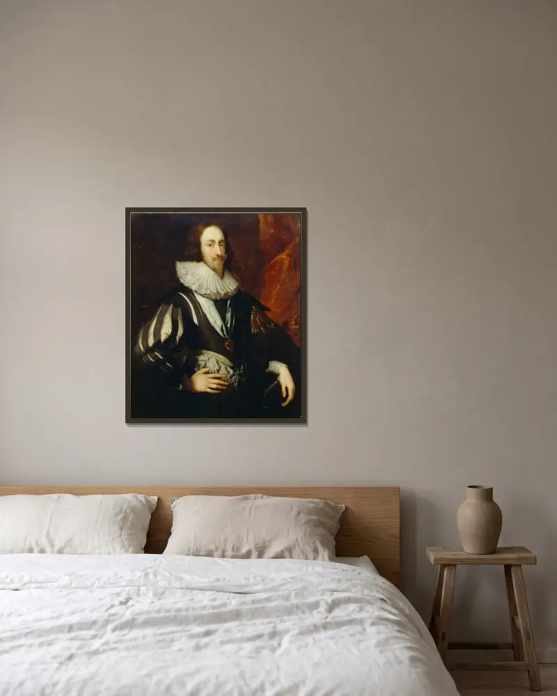 Karl I – Nr. 2 von Anthony van Dyck gerahmt an einer Wand