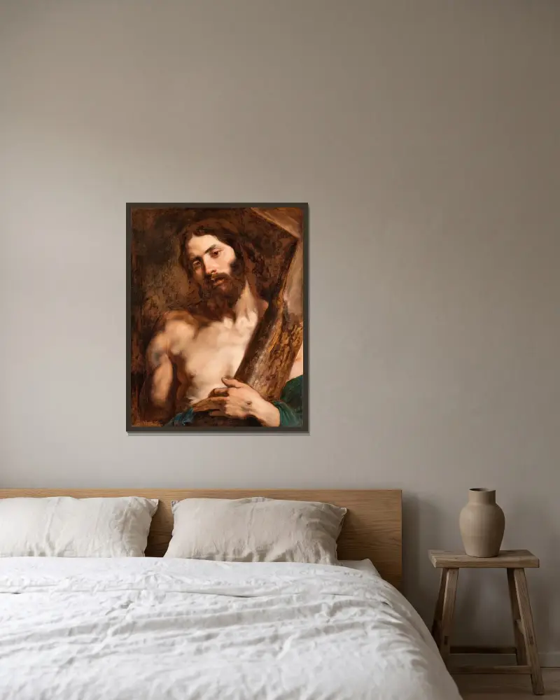 Chrystus niosący krzyż, Anthony van Dyck w ramie na ścianie
