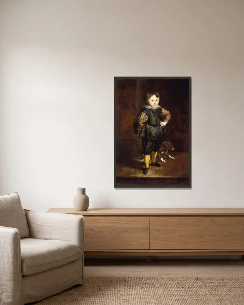 Filippo Cattaneo, Anthony van Dyck v rámu na stěně