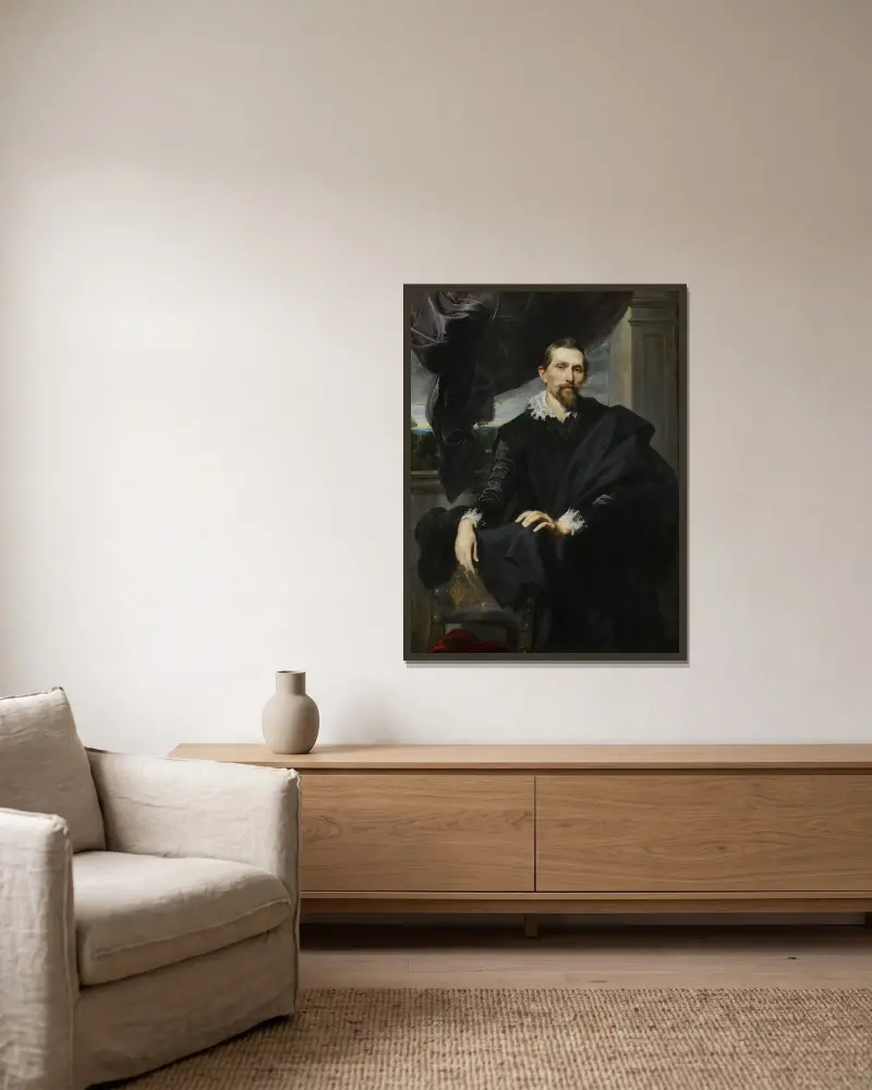 Frans Snyders von Anthony van Dyck gerahmt an einer Wand