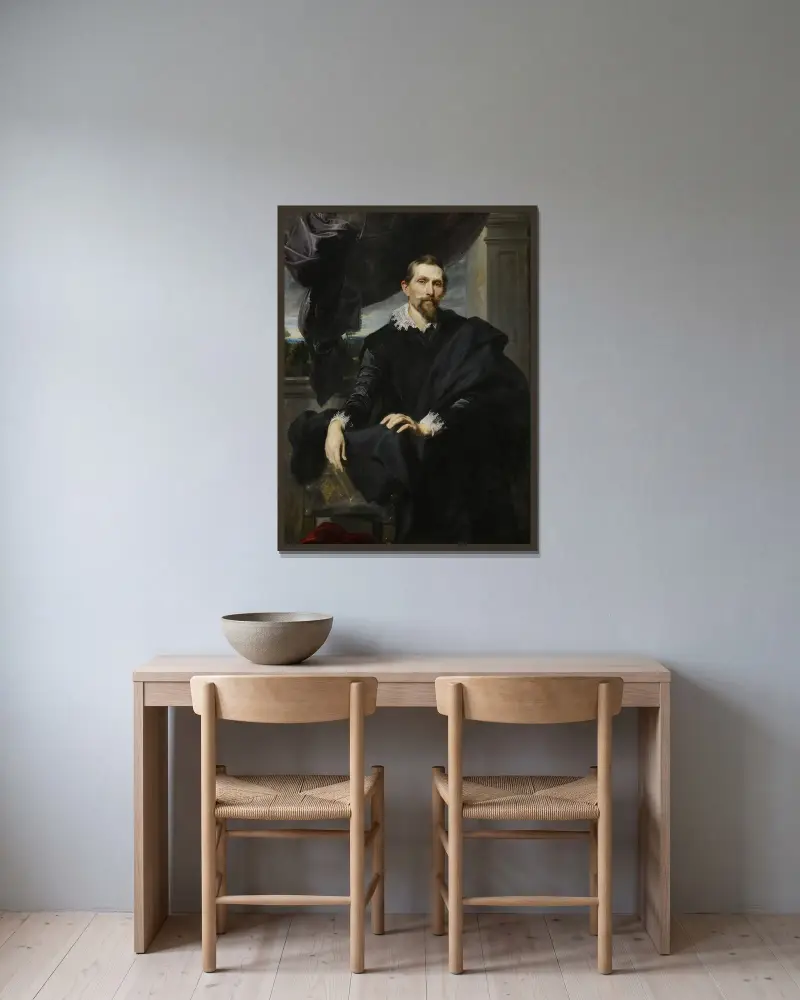 Frans Snyders von Anthony van Dyck gerahmt an einer Wand