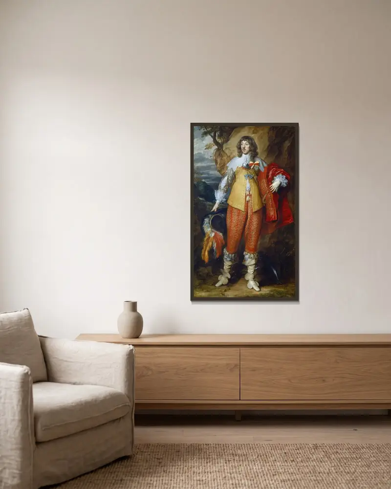 Henri II. von Lothringen von Anthony van Dyck gerahmt an einer Wand