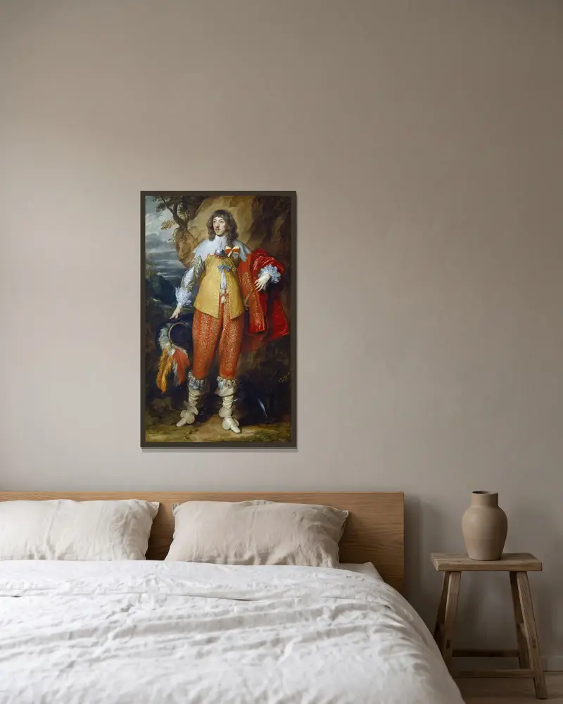 Henri II. von Lothringen von Anthony van Dyck gerahmt an einer Wand