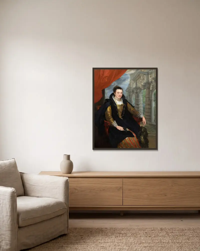 Isabella Brant von Anthony van Dyck gerahmt an einer Wand