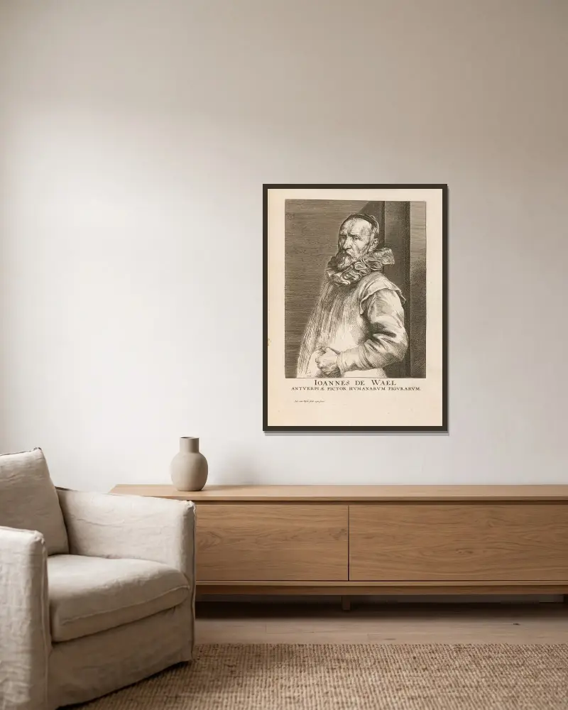 Jan Baptist de Wael, Anthony van Dyck v rámu na stěně