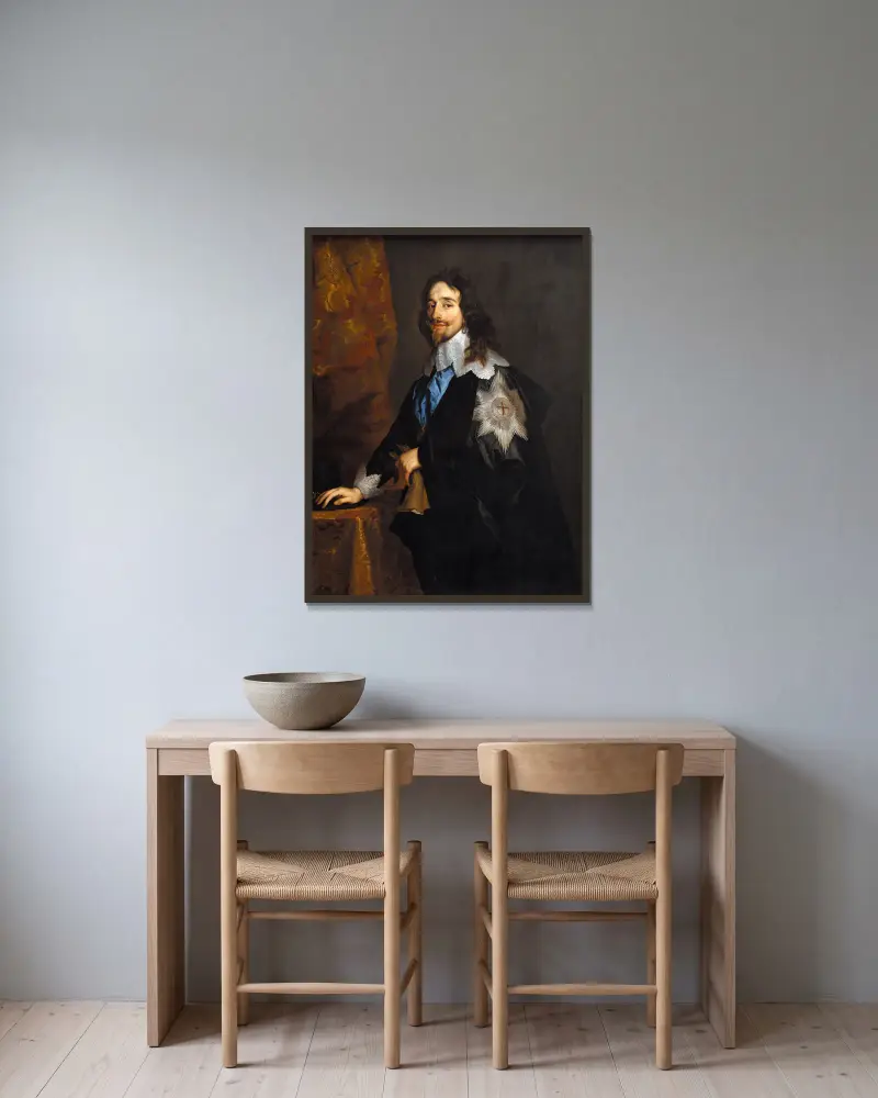 Karel I. Anglický, Anthony van Dyck v rámu na stěně