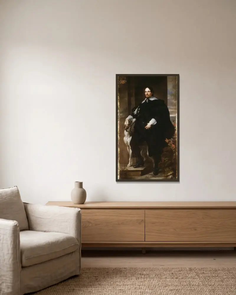 Philippe Le Roy von Anthony van Dyck gerahmt an einer Wand