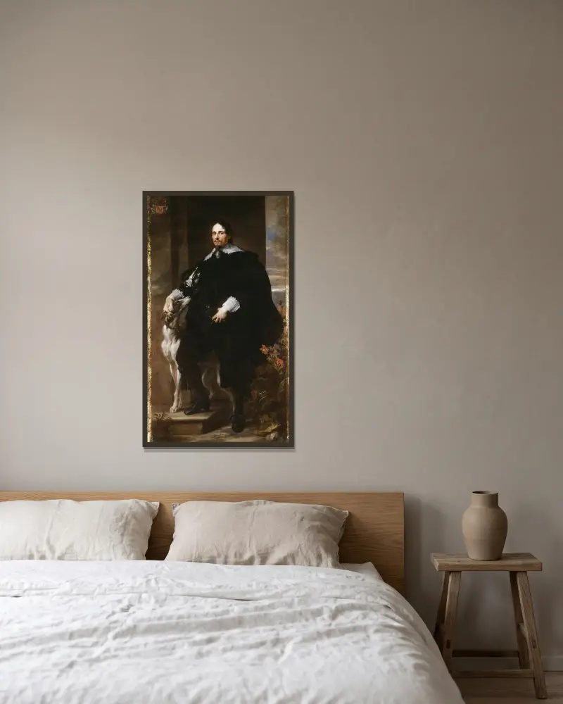Philippe Le Roy von Anthony van Dyck gerahmt an einer Wand