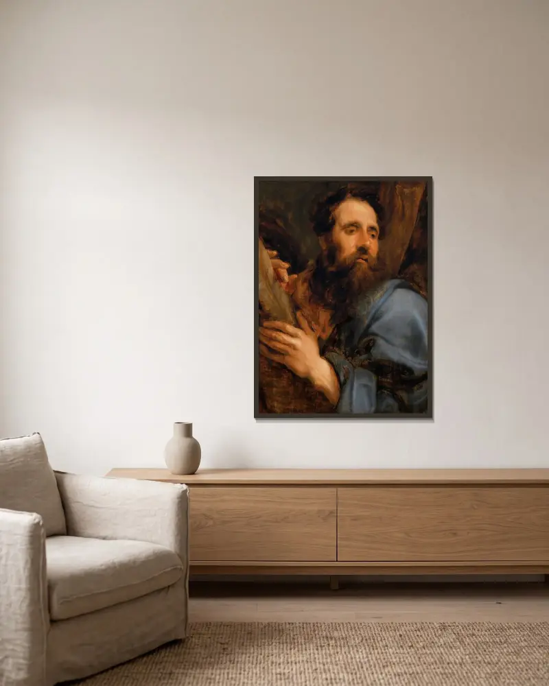 Svatý Ondřej, Anthony van Dyck v rámu na stěně