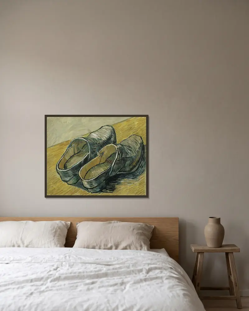 Par träskor, Vincent van Gogh w ramie na ścianie