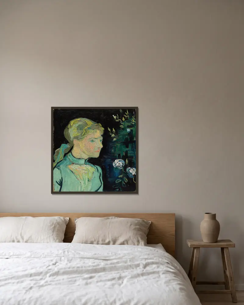 Adeline Ravoux von Vincent van Gogh gerahmt an einer Wand