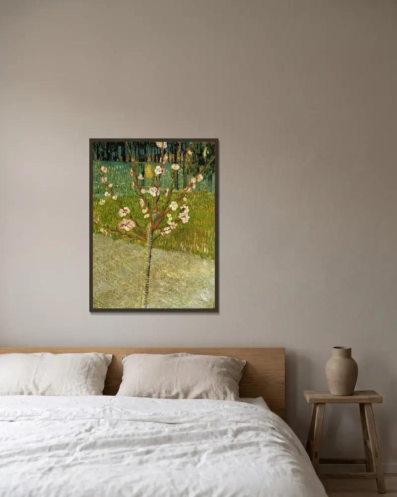 Migdałowiec w kwiatach, Vincent van Gogh w ramie na ścianie