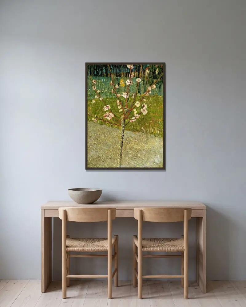 Migdałowiec w kwiatach, Vincent van Gogh w ramie na ścianie