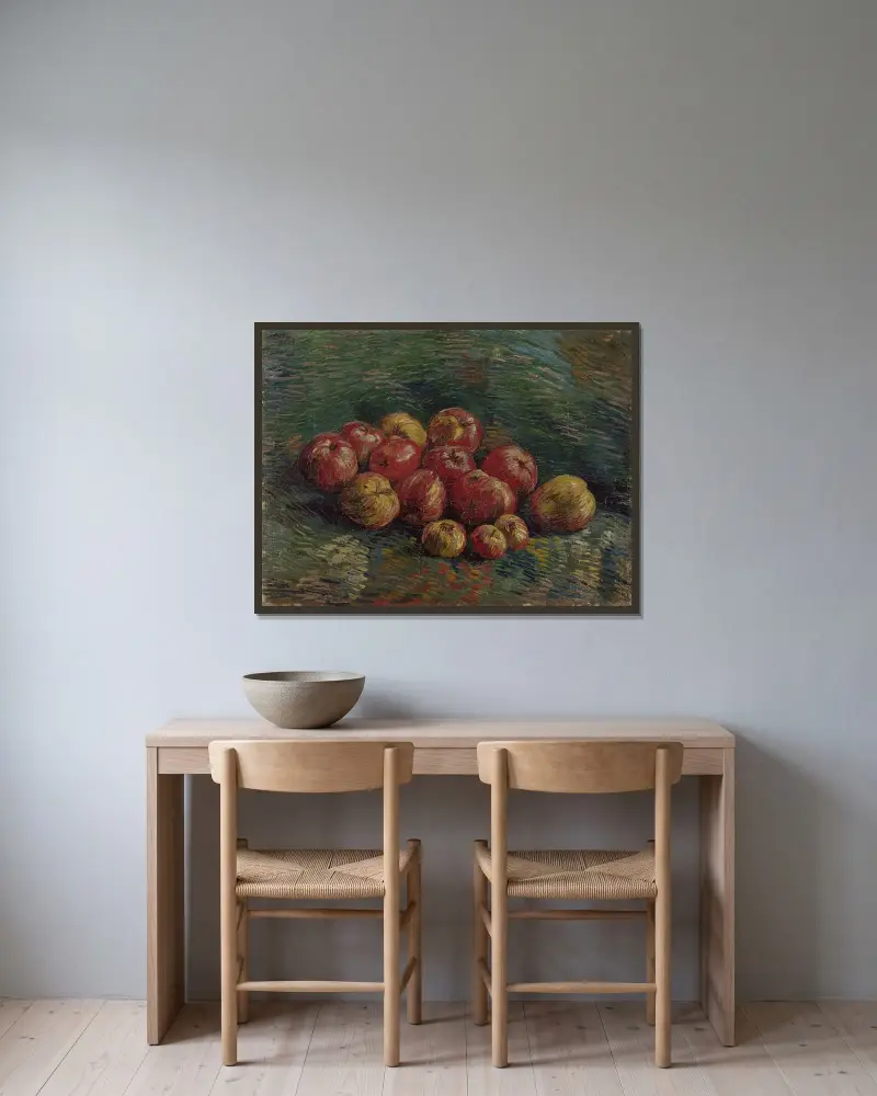 Äpfel von Vincent van Gogh gerahmt an einer Wand