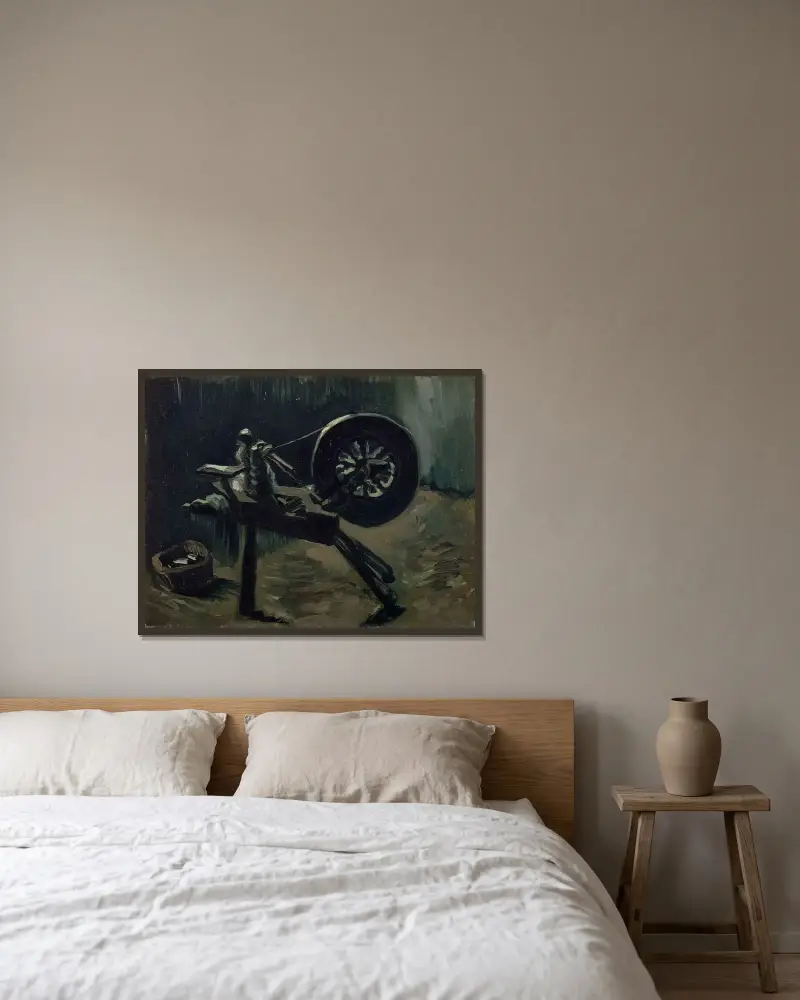 Naviják příze, Vincent van Gogh v rámu na stěně