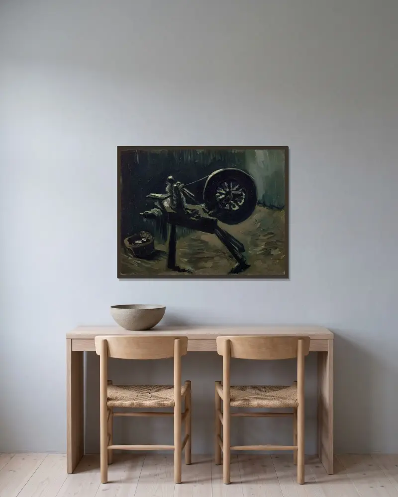 Naviják příze, Vincent van Gogh v rámu na stěně
