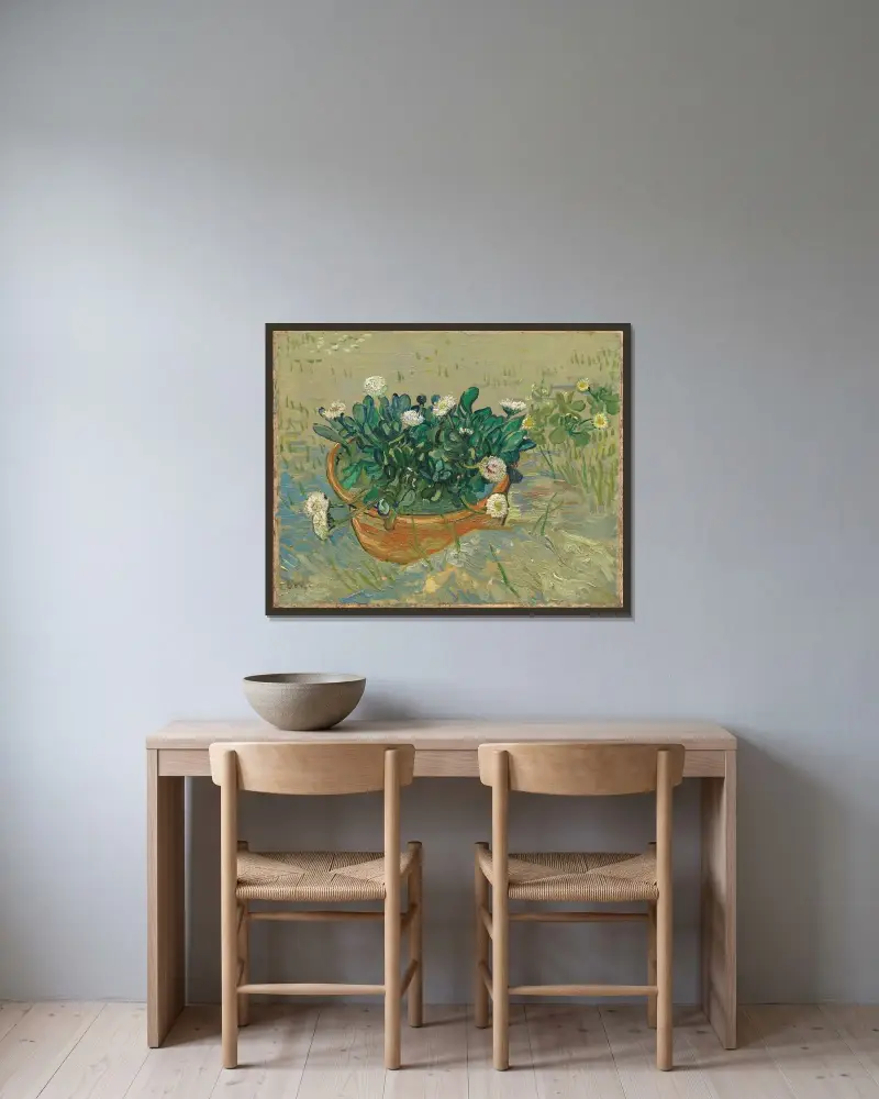 Sedmikrásky, Arles, Vincent van Gogh v rámu na stěně
