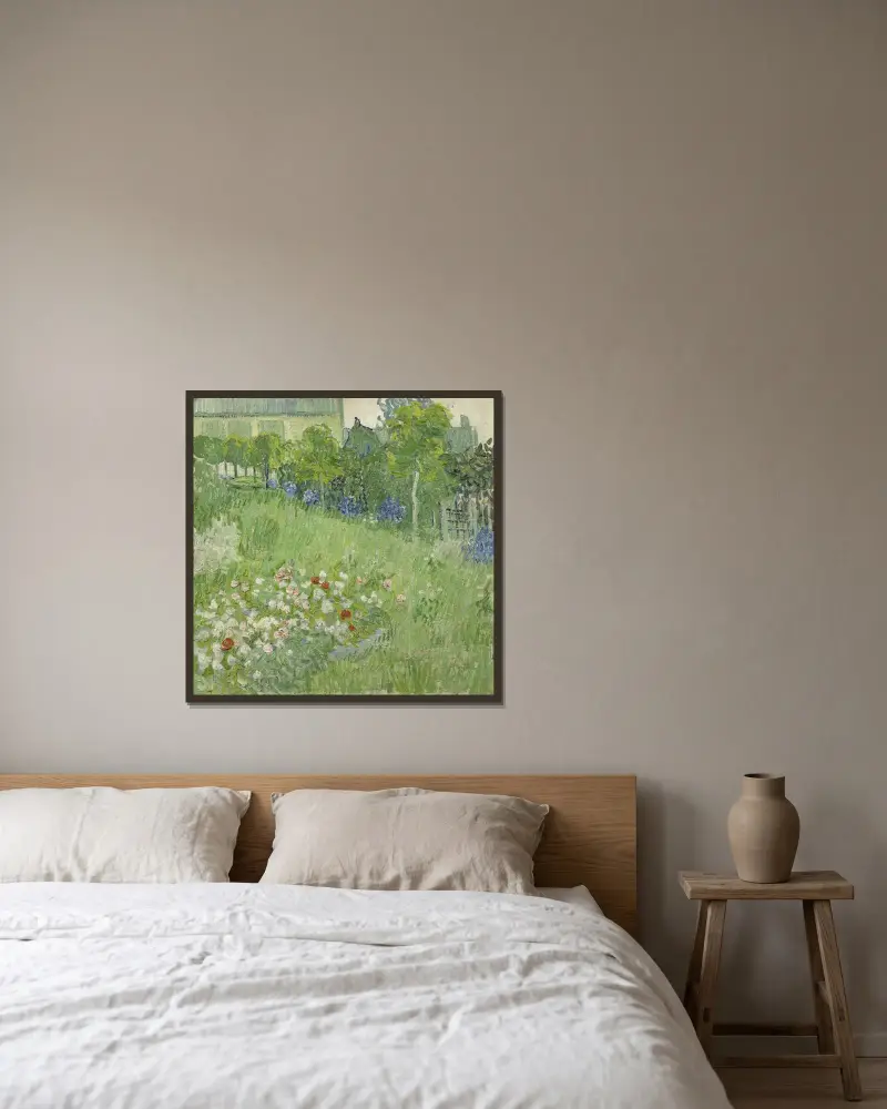 Daubignyho zahrada, Vincent van Gogh v rámu na stěně