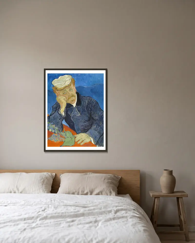 Dr Paul Gachet, Vincent van Gogh v rámu na stěně