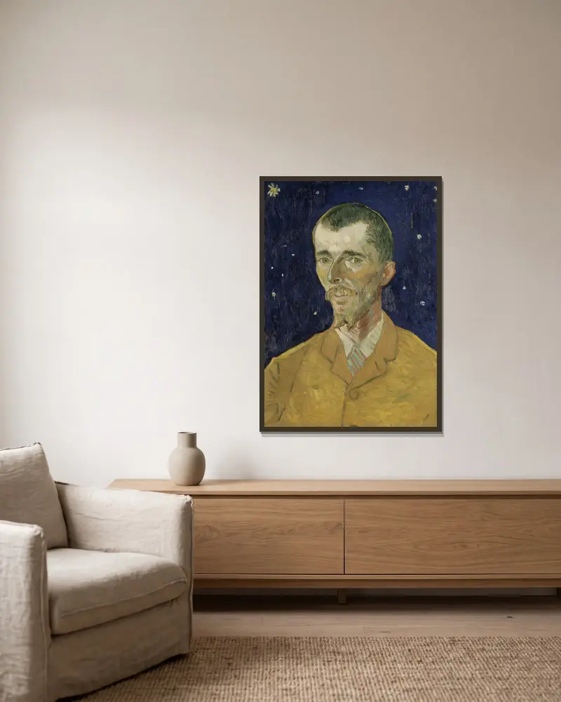 Eugène Boch von Vincent van Gogh gerahmt an einer Wand