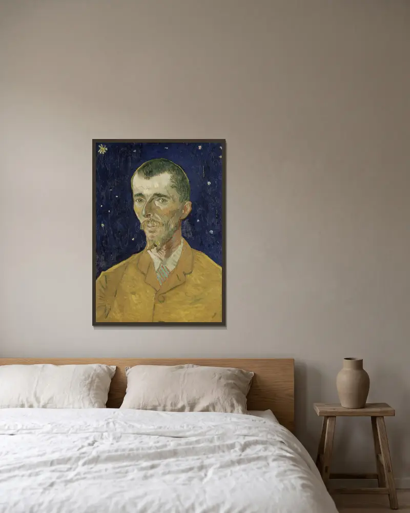 Eugène Boch von Vincent van Gogh gerahmt an einer Wand