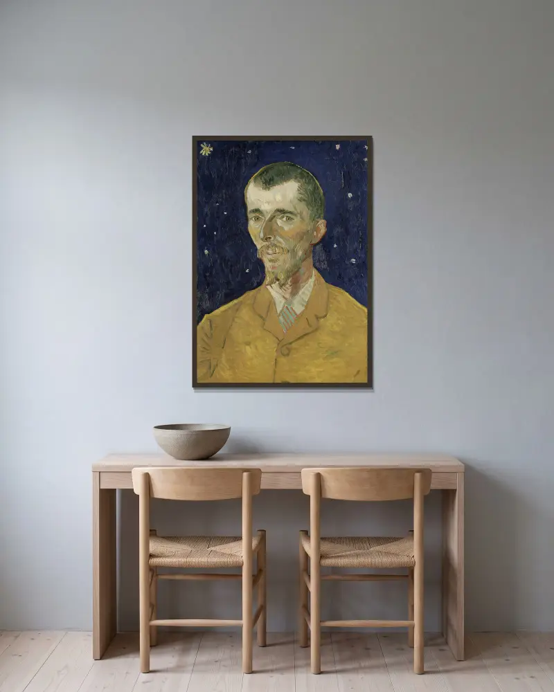 Eugène Boch von Vincent van Gogh gerahmt an einer Wand