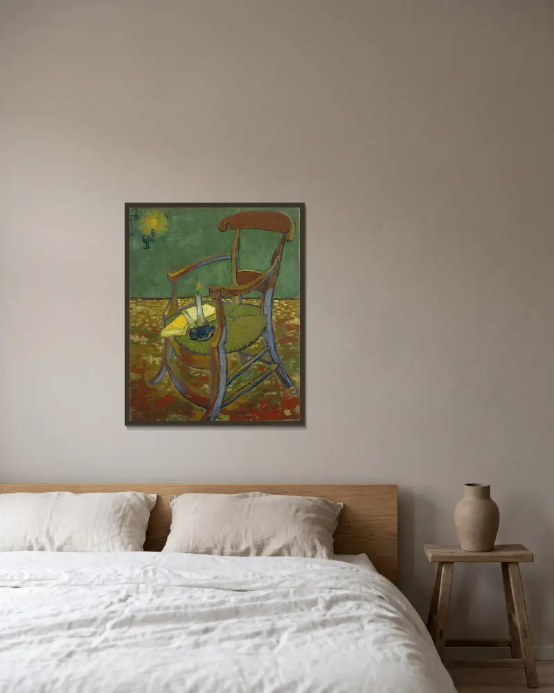 Gauguinův křeslo, Vincent van Gogh v rámu na stěně