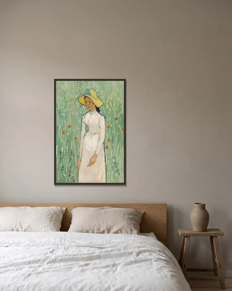 Dziewczynka w bieli, Vincent van Gogh w ramie na ścianie