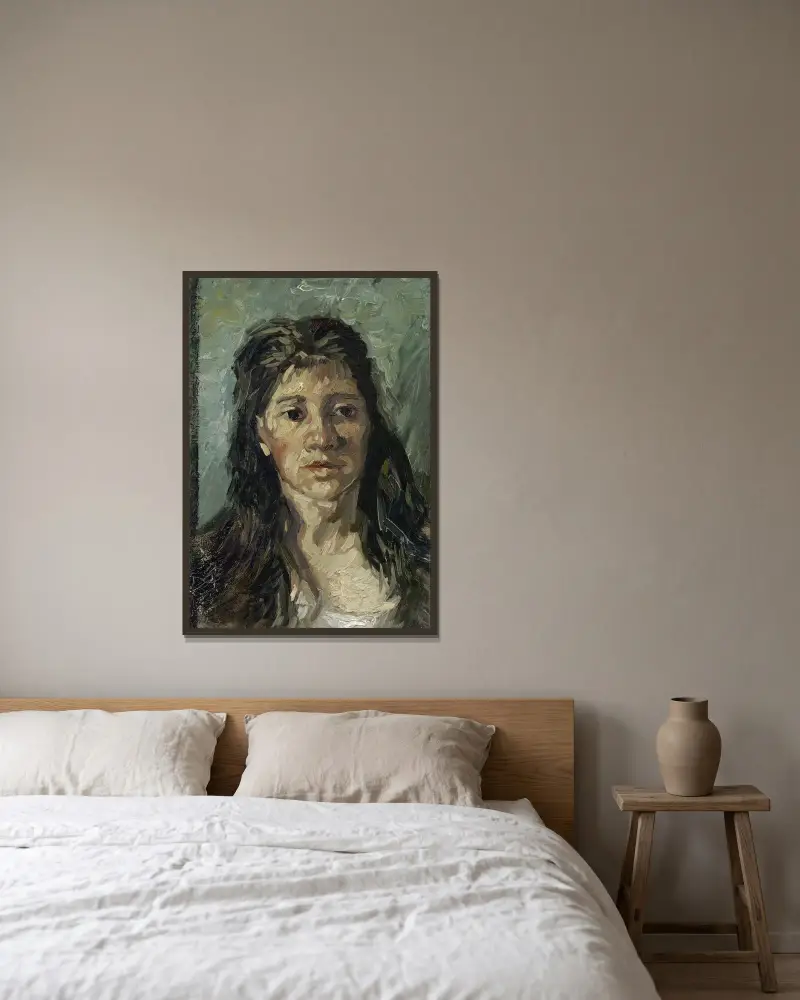 Głowa prostytutki, Vincent van Gogh w ramie na ścianie