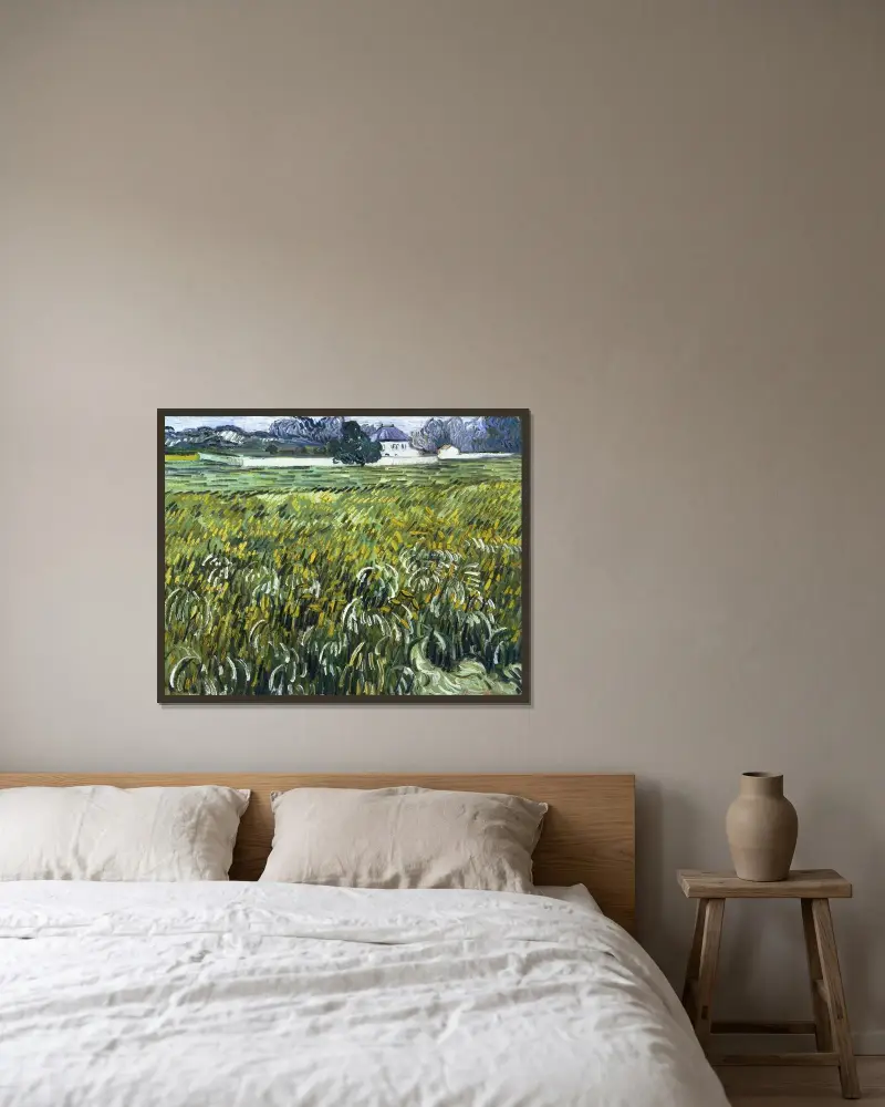 Dům v Auvers, Vincent van Gogh v rámu na stěně