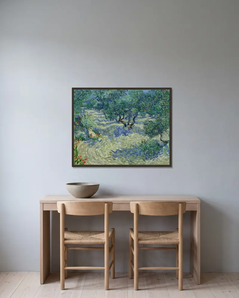 Gaj oliwny – nr 2, Vincent van Gogh w ramie na ścianie