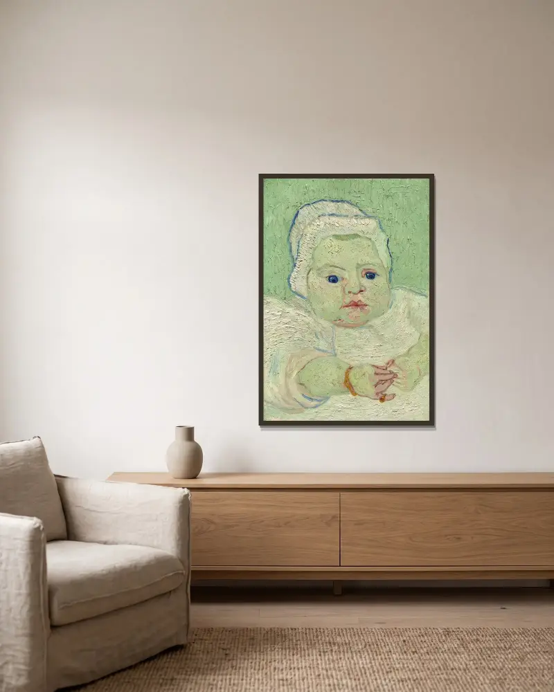 Roulinovo dítě, Vincent van Gogh v rámu na stěně