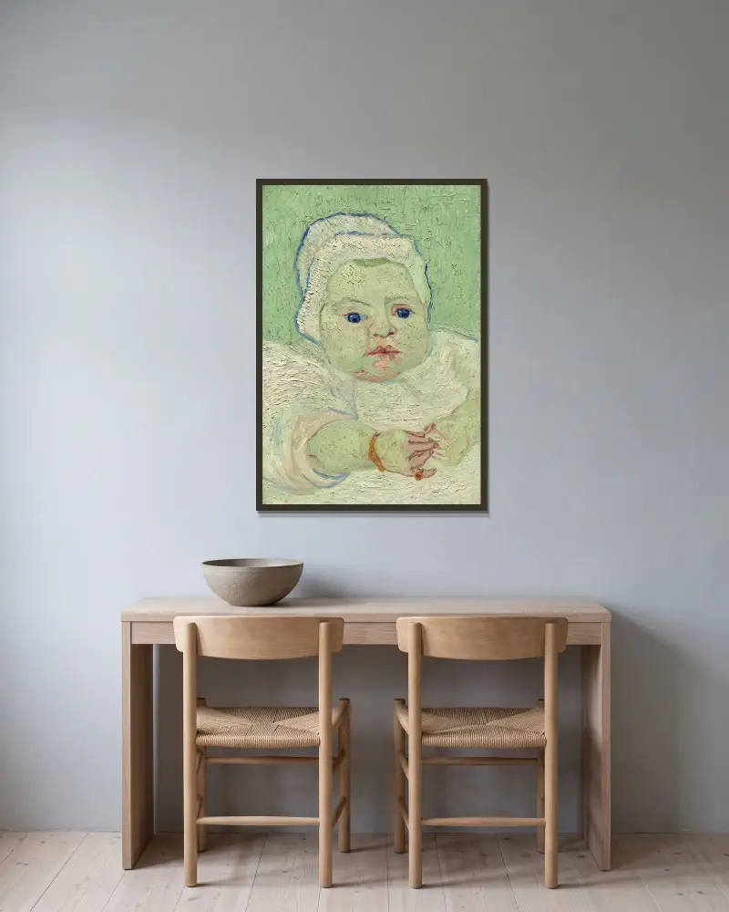 Roulinovo dítě, Vincent van Gogh v rámu na stěně