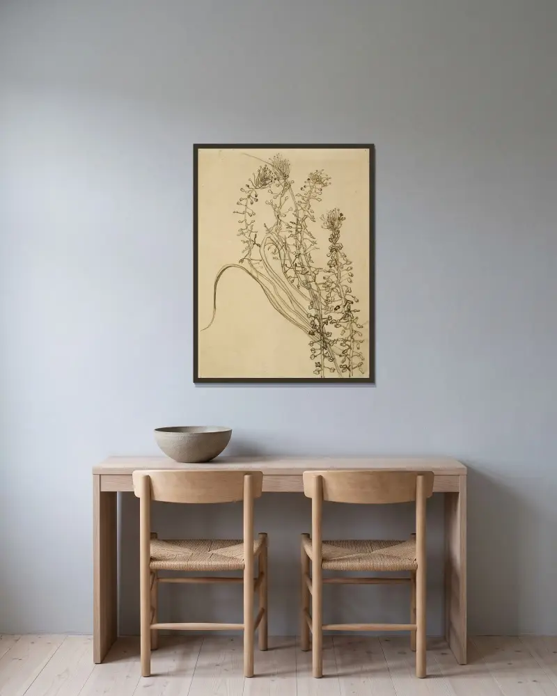 Szczoteczka, Vincent van Gogh w ramie na ścianie