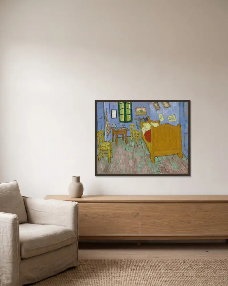 Ložnice, Vincent van Gogh v rámu na stěně