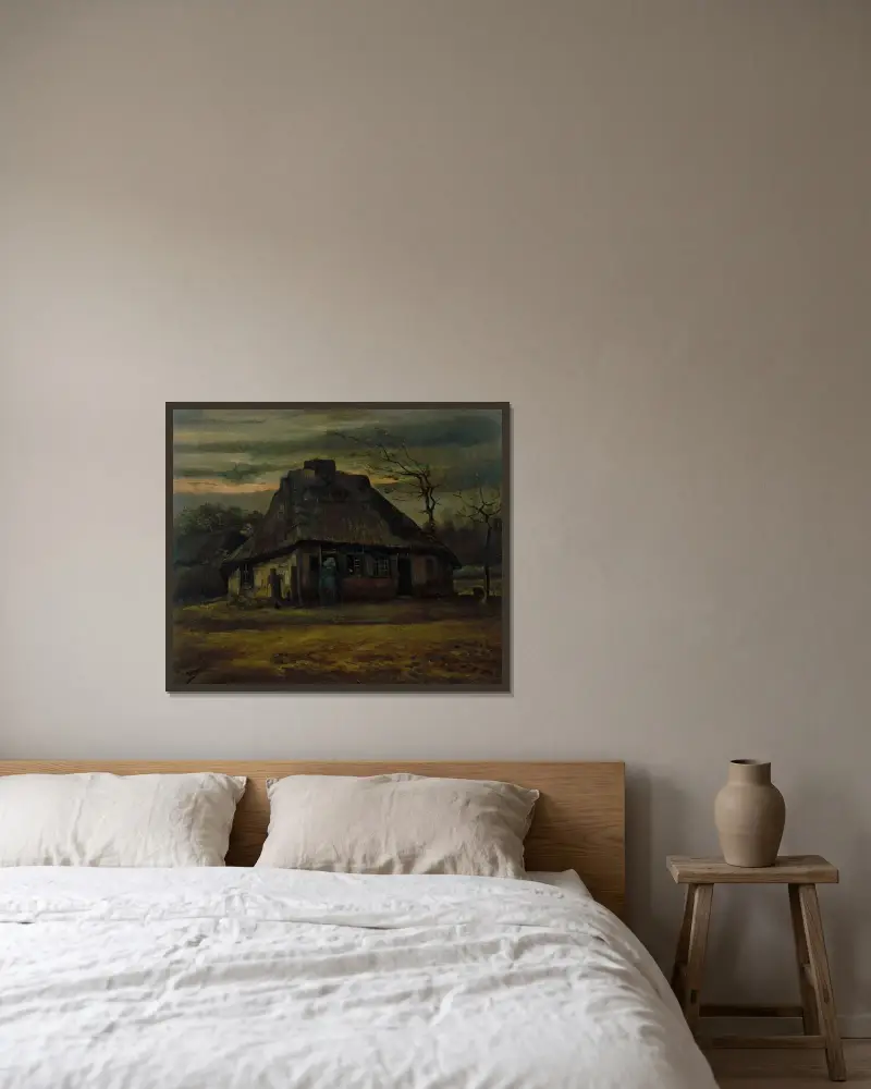 Chalupa, Vincent van Gogh v rámu na stěně
